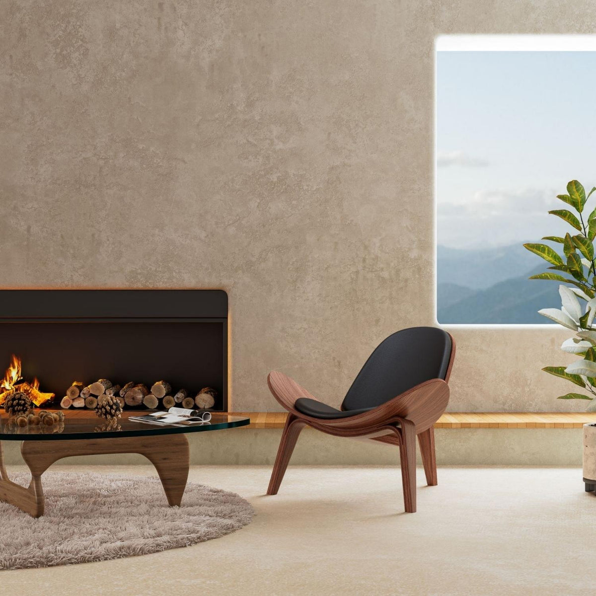 The chair a room arranges itself around