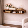 Curved Mango Wood Wall Console