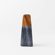 Tapered Marble Acacia Candleholder