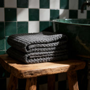 Waffle-Weave Cotton Bath Towel Set