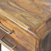 Amber Oak Solid Wood Nightstand