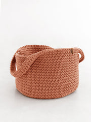 Chunky Crochet Round Storage Basket