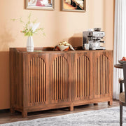 57 Inch Farmhouse Sideboard Cabinet With Adjustable Shelves