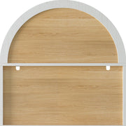 Arched Glass-Door Bar Cabinet