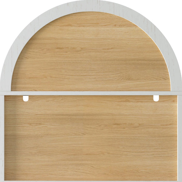 Arched Glass-Door Bar Cabinet