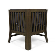 Acacia Wood Sectional Outdoor Sofa Set — alternate angle showing full form