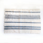 Hand-Woven Striped Cotton Bath Mat