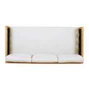 Rope-Woven Acacia Outdoor Daybed — styled in a complete room vignette