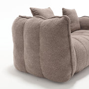 Boucle Channel-Tufted Loveseat Sofa — additional product view 13