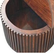 Slatted Round Mango Wood Coffee Table