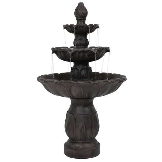 Three-Tier Tulip Outdoor Fountain