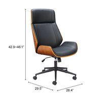 Faux Leather High Back Office Chair