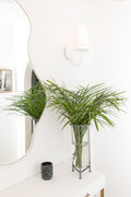 Clear Glass Tube Vase With Stand