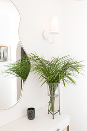 Clear Glass Tube Vase With Stand