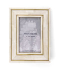 Carved Bone Brass Inlay Picture Frame