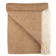 Herringbone Lambswool Fringe Throw