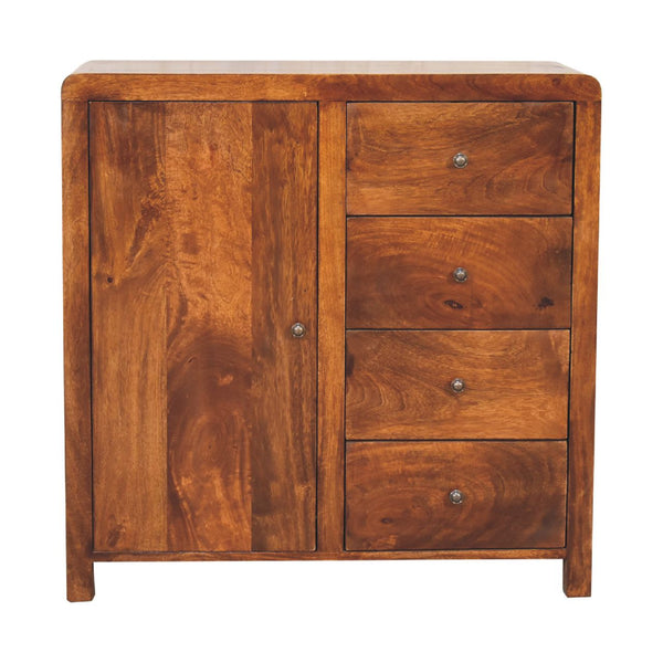 Chestnut Mango Wood Storage Cabinet