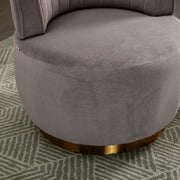 Channel-Tufted Velvet Swivel Accent Chair — alternate view or variant option