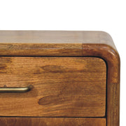 Amber Oak Solid Wood Nightstand