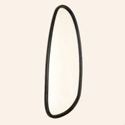 Blackwash Mango Wood Asymmetric Wall Mirror