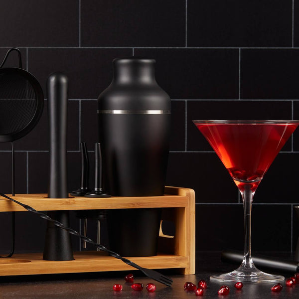Matte Black Cocktail Shaker Set