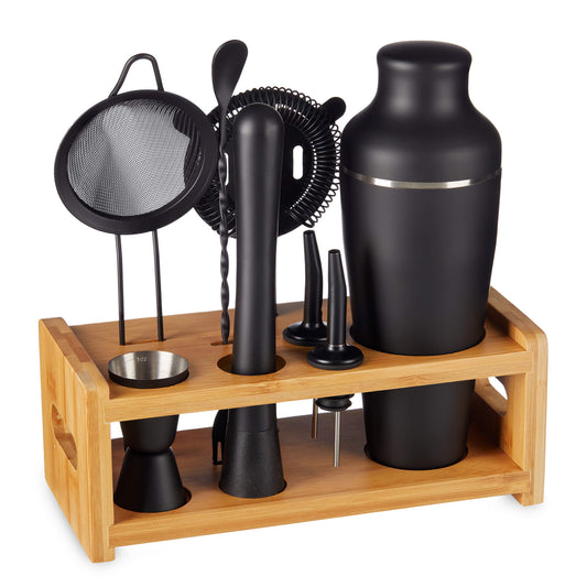 Matte Black Cocktail Shaker Set