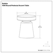 Robbie - Handcrafted Accent Table