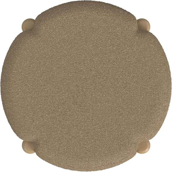 Round Boucle Upholstered Ottoman – ottoman (view 5) | Roost & Roam