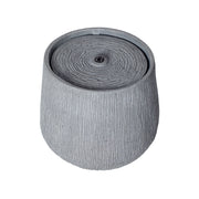 Ridged Concrete-Finish Bowl Fountain — packaging and unboxing view