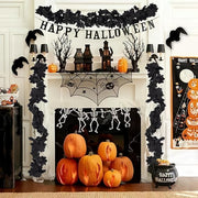 Black Rose Maple Leaf Artificial Garland