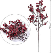 Burgundy Silk Baby's Breath Stems Set