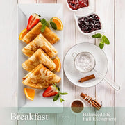 White Porcelain Rectangular Serving Platters Set