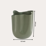 Asymmetrical Wave Rim Aluminium Vase