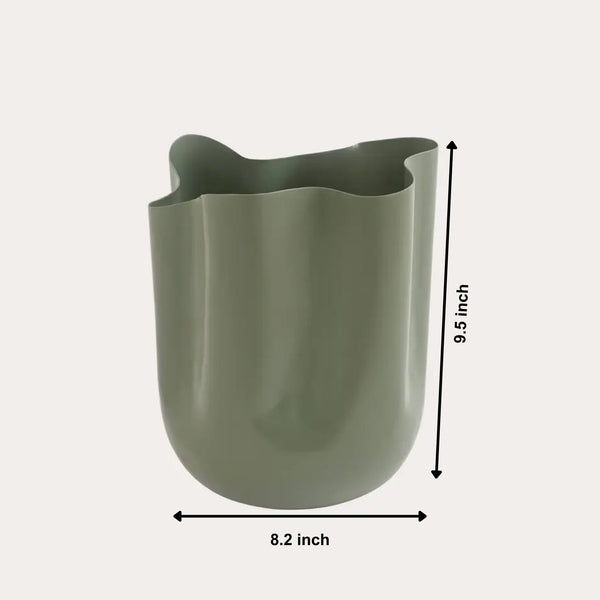 Asymmetrical Wave Rim Aluminium Vase