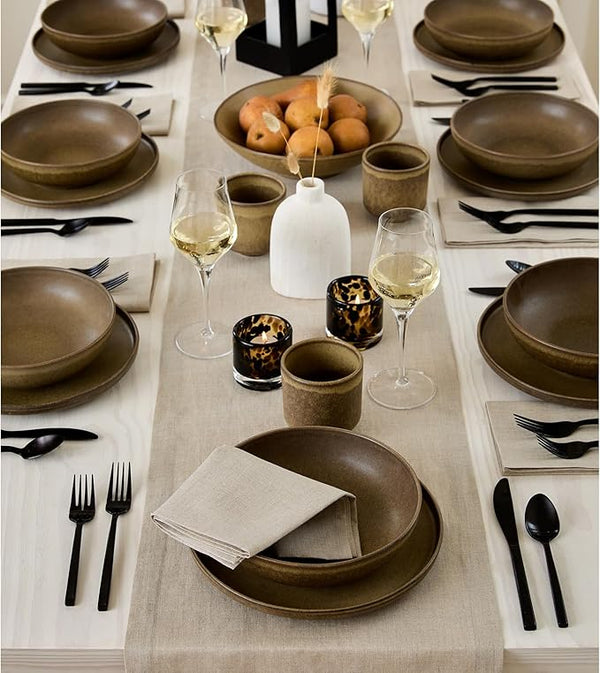 Natural Linen Dining Table Runner