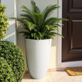 Ripple-Texture Resin Tall Planter Set