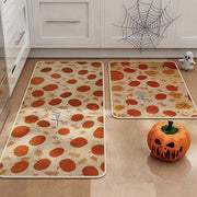 Pumpkin Print Kitchen Mat Set