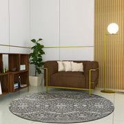 Hand-Tufted Wool Round Rug