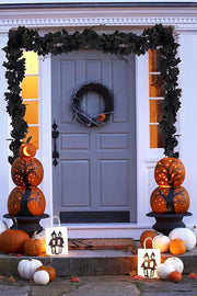 Black Rose Maple Leaf Artificial Garland