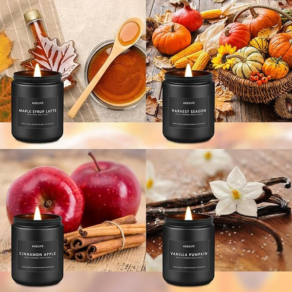 Autumn Soy Wax Candle Set Four Pack