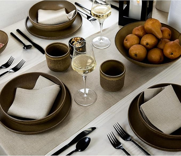 Natural table runner, rectangular