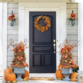 Harvest Wheat and Leaf Fall Wreath