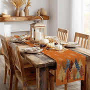 Autumn Forest Print Polyester Table Runner