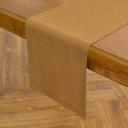 Caramel Linen Table Runner 14x144