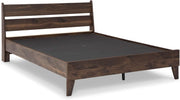 Dark Walnut Queen Platform Bed Frame