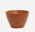 Mahogany Bowl Taper Candleholder Set