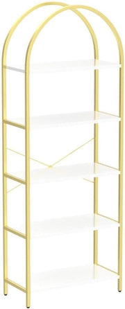 Arched Five-Tier Metal Bookcase (view 5) | Roost & Roam