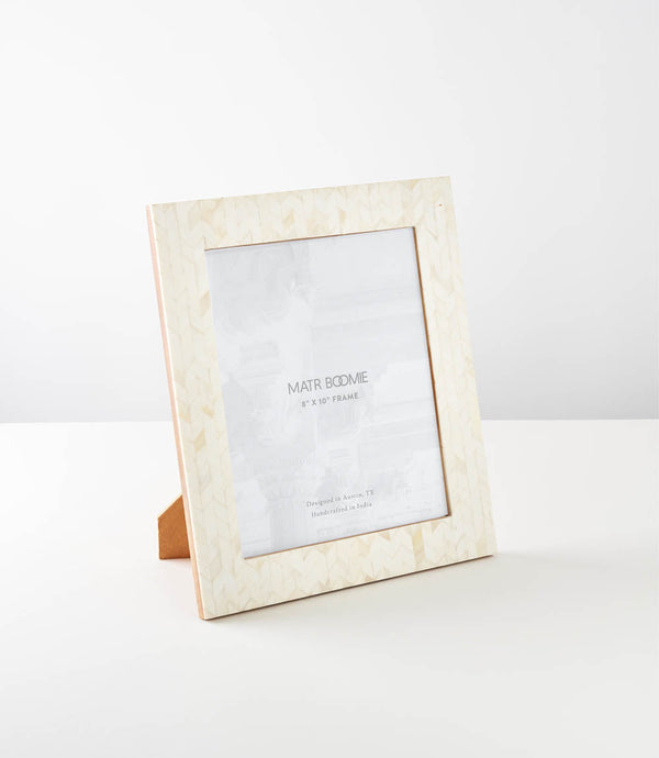Chevron Bone Inlay Picture Frame