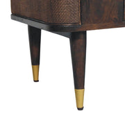 Mango Wood Rattan Coffee Table