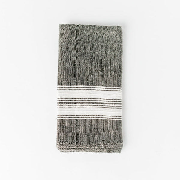 Hand-Spun Striped Cotton Napkin Set